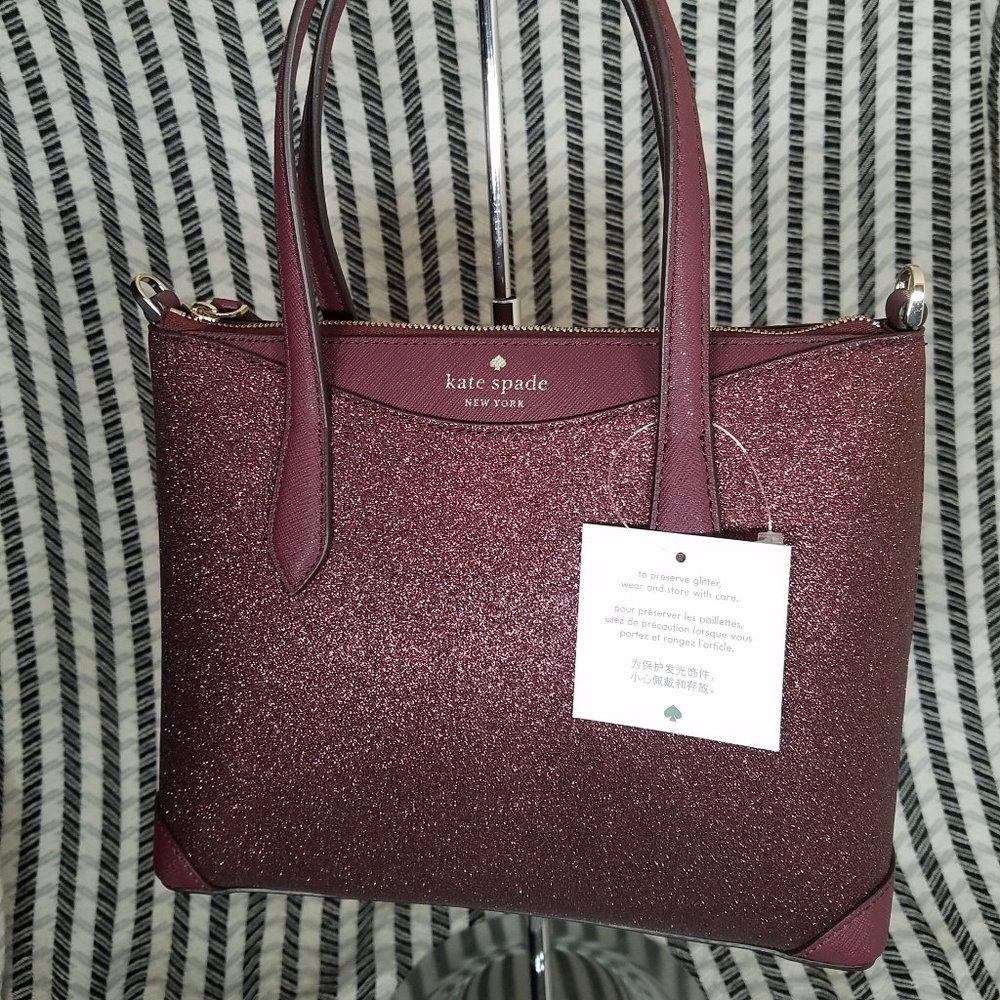 MAKE A REASONABLE OFFER kate spade shimmy glitter sparkly satchel crossbody